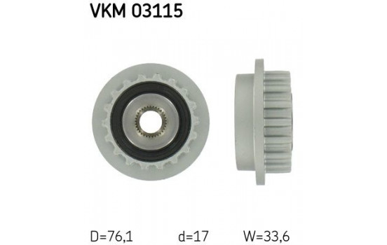 Alternator Freewheel Clutch VKM 03115 SKF
