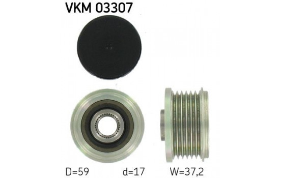 Alternator Freewheel Clutch VKM 03307 SKF