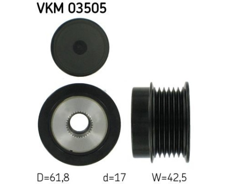 Alternator Freewheel Clutch VKM 03505 SKF