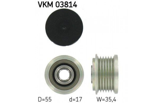 Alternator Freewheel Clutch VKM 03814 SKF