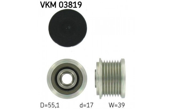 Alternator Freewheel Clutch VKM 03819 SKF