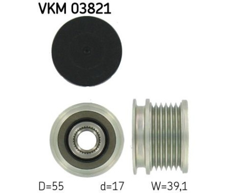 Alternator Freewheel Clutch VKM 03821 SKF