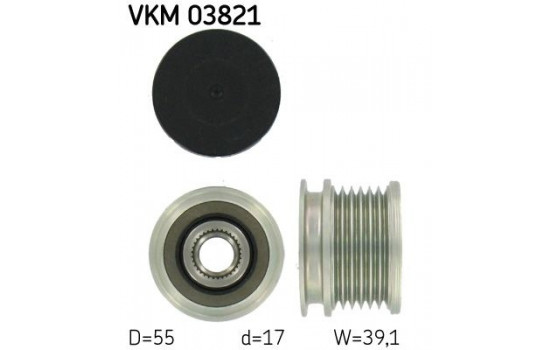 Alternator Freewheel Clutch VKM 03821 SKF