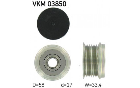 Alternator Freewheel Clutch VKM 03850 SKF