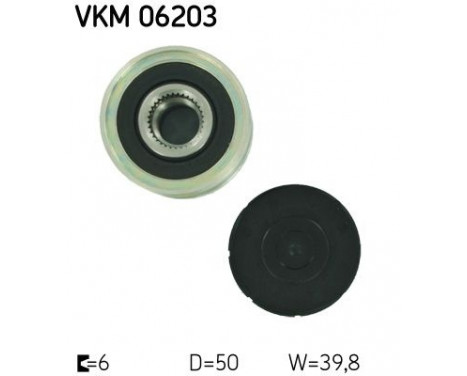 Alternator Freewheel Clutch VKM 06203 SKF, Image 2