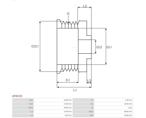 Belt pulley, alternator, Image 5