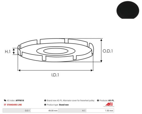 Belt pulley, alternator, Image 2
