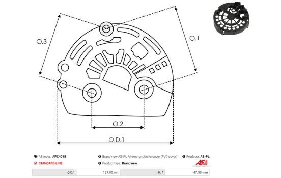 Protective cover, alternator/dynamo, Image 2