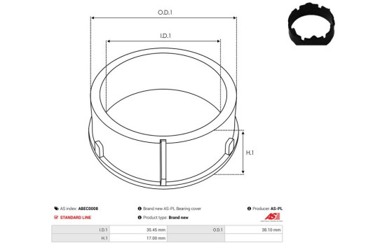 Protective cover, alternator/dynamo, Image 2