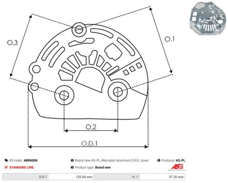Protective cover, alternator/dynamo, Image 2