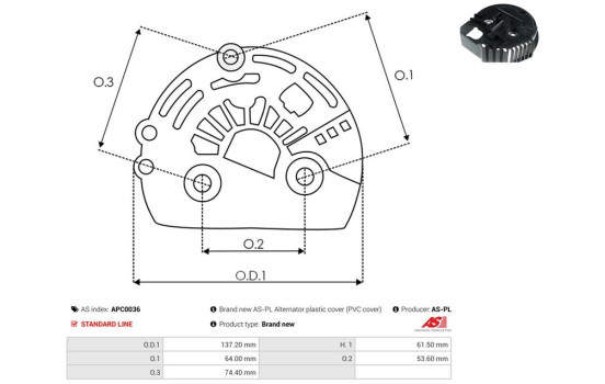 Protective cover, alternator/dynamo, Image 2
