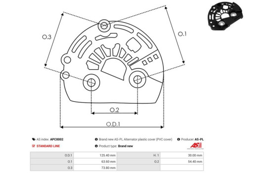 Protective cover, alternator/dynamo, Image 2