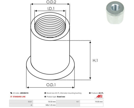 Repair kit, alternator, Image 2