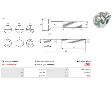 Repair kit, alternator, Image 2