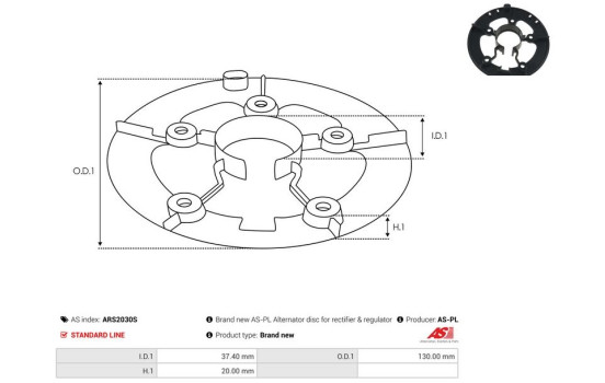 Repair kit, alternator, Image 2