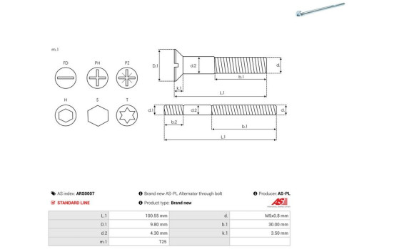 Repair kit, alternator, Image 2