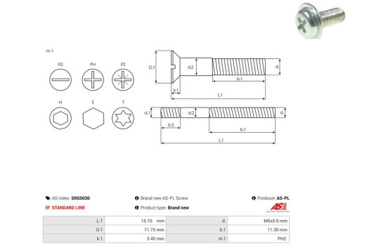 Repair kit, alternator, Image 2
