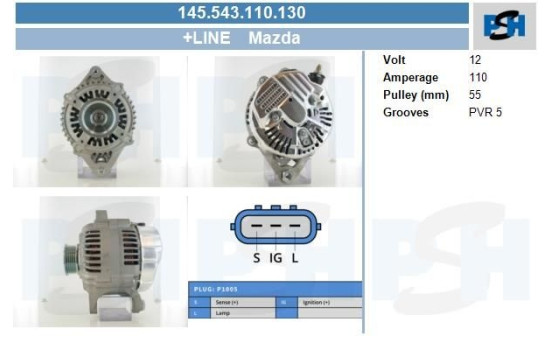 Alternator 145.543.110.130 PlusLine, Image 4