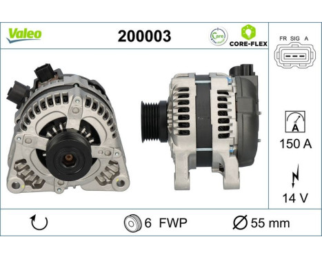 Alternator 200003 Valeo, Image 5