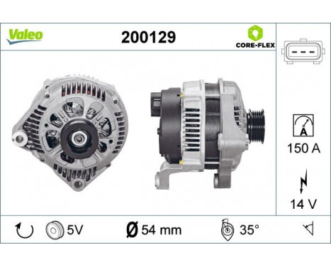 Alternator 200129 Valeo