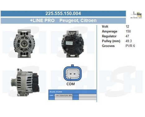 Alternator 225.555.150.004 PlusLine