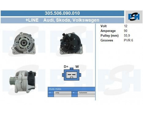 Alternator 305.506.090.010 PlusLine, Image 5