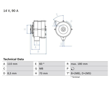 Alternator 3415 Bosch