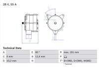 Alternator 3741 Bosch