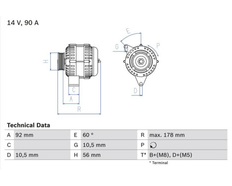 Alternator 3975 Bosch