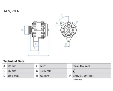Alternator 3976 Bosch