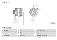 Alternator 4046 Bosch