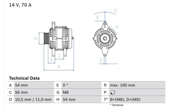 Alternator 4126 Bosch