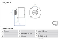 Alternator 4175 Bosch