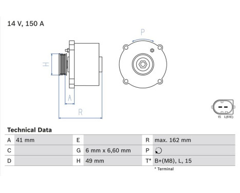 Alternator 4175 Bosch