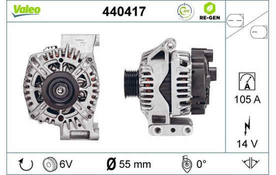 Alternator 440417 Valeo, Image 2