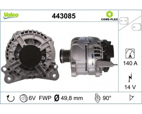 Alternator 443085 Valeo, Image 4