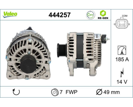 Alternator 444257 Valeo, Image 2