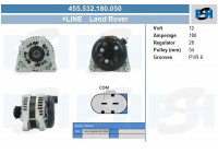 Alternator 455.532.180.050 PlusLine