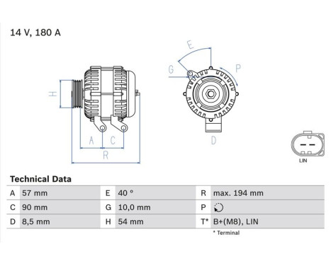 Alternator 4840 Bosch, Image 4