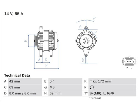 Alternator 4905 Bosch