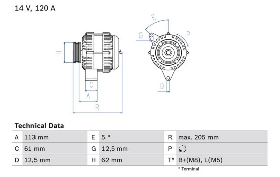 Alternator 4953 Bosch