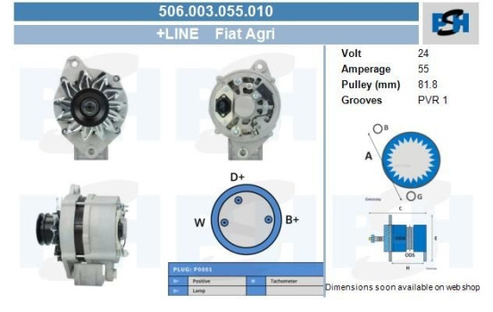 Alternator 506.003.055.010 PlusLine, Image 4