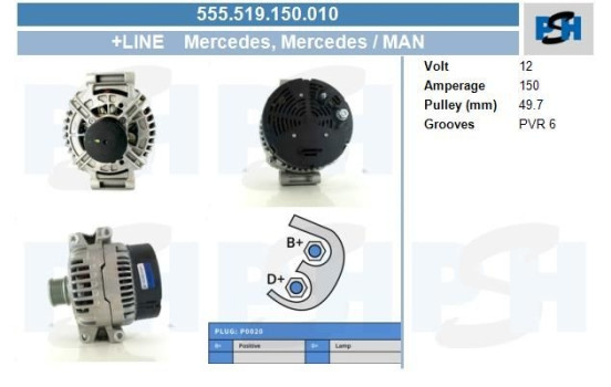 Alternator 555.519.150.010 PlusLine, Image 5
