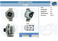 Alternator 595.537.110.010 PlusLine