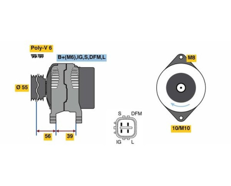 Alternator 8045 Bosch