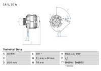 Alternator 8049 Bosch