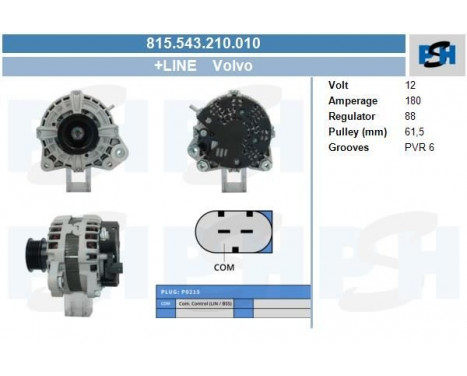 Alternator 815.543.210.010 PlusLine