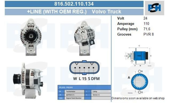 Alternator 816.502.110.134 PlusLine, Image 5
