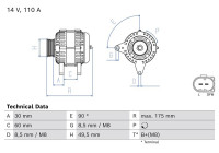 Alternator 8294 Bosch