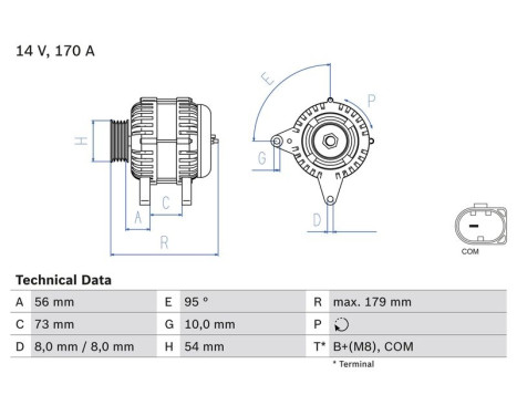Alternator 8347 Bosch, Image 2